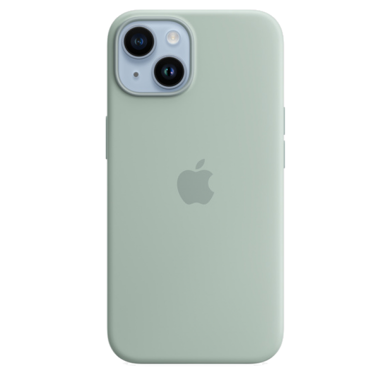 Накладка Apple iPhone 14 Plus Silicon Case MagSafe Animation (Зелёный)