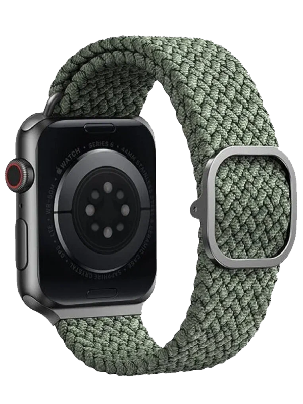 Ремешок Apple Watch 41/40/38 mm Uniq ASPEN Strap Braided Green