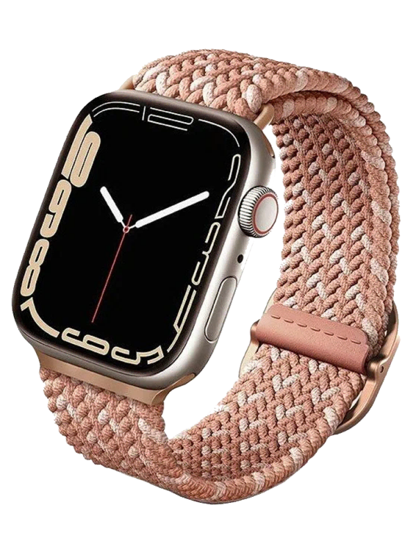 Uniq для Apple Watch 45/44/42 mm ремешок ASPEN Strap Braided Pink