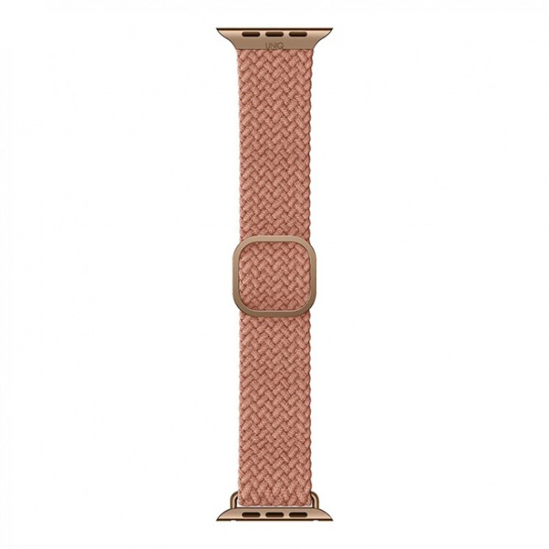 Uniq для Apple Watch 45/44/42 mm ремешок ASPEN Strap Braided Pink