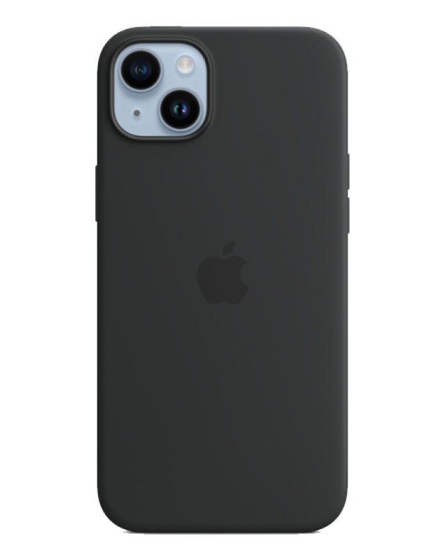 Чехол Apple iPhone 14 Leather Case MagSafe (Тёмная ночь)