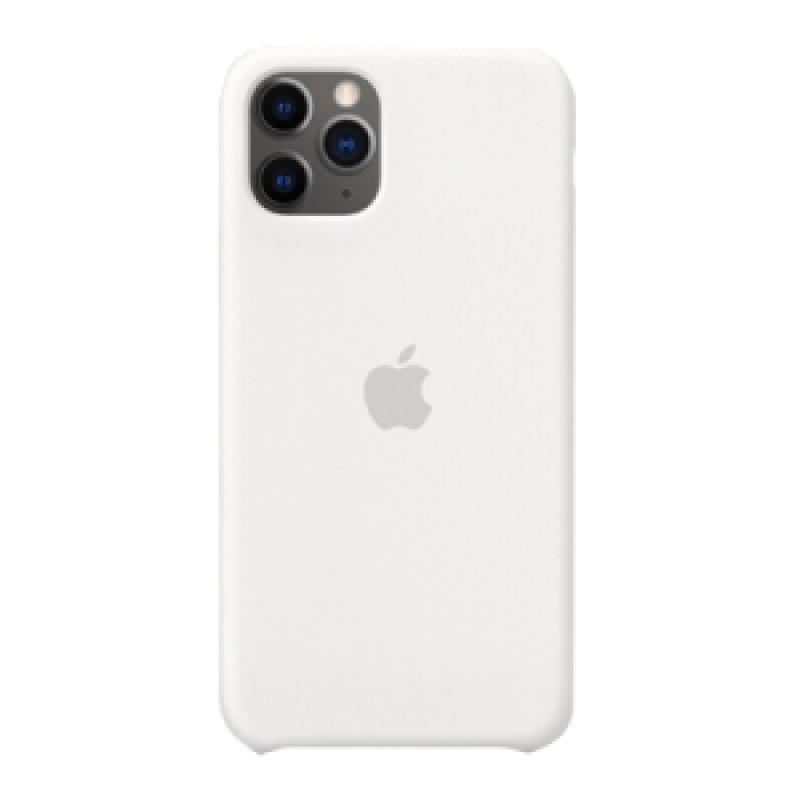 Накладка Apple iPhone 11 Pro Max Silicon Case (Белый)