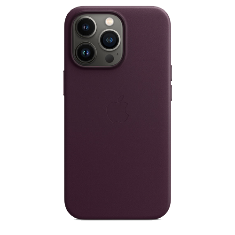 Чехол Apple iPhone 14 Pro Max Leather Case MagSafe No animation (Фиолетовый)